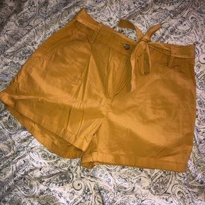 Mustard shorts